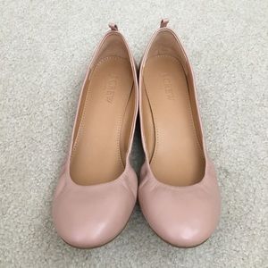 J. Crew | Leather Beige/Dusty Rose Flats